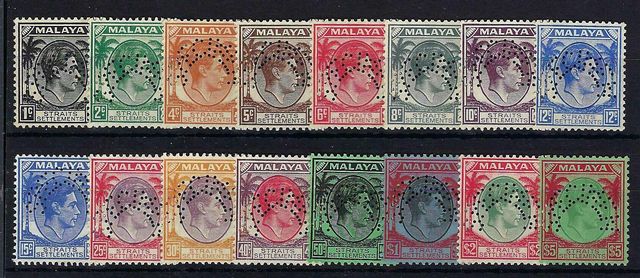 Image of Malaysia-Straits Settlements SG 278S/98S LMM British Commonwealth Stamp